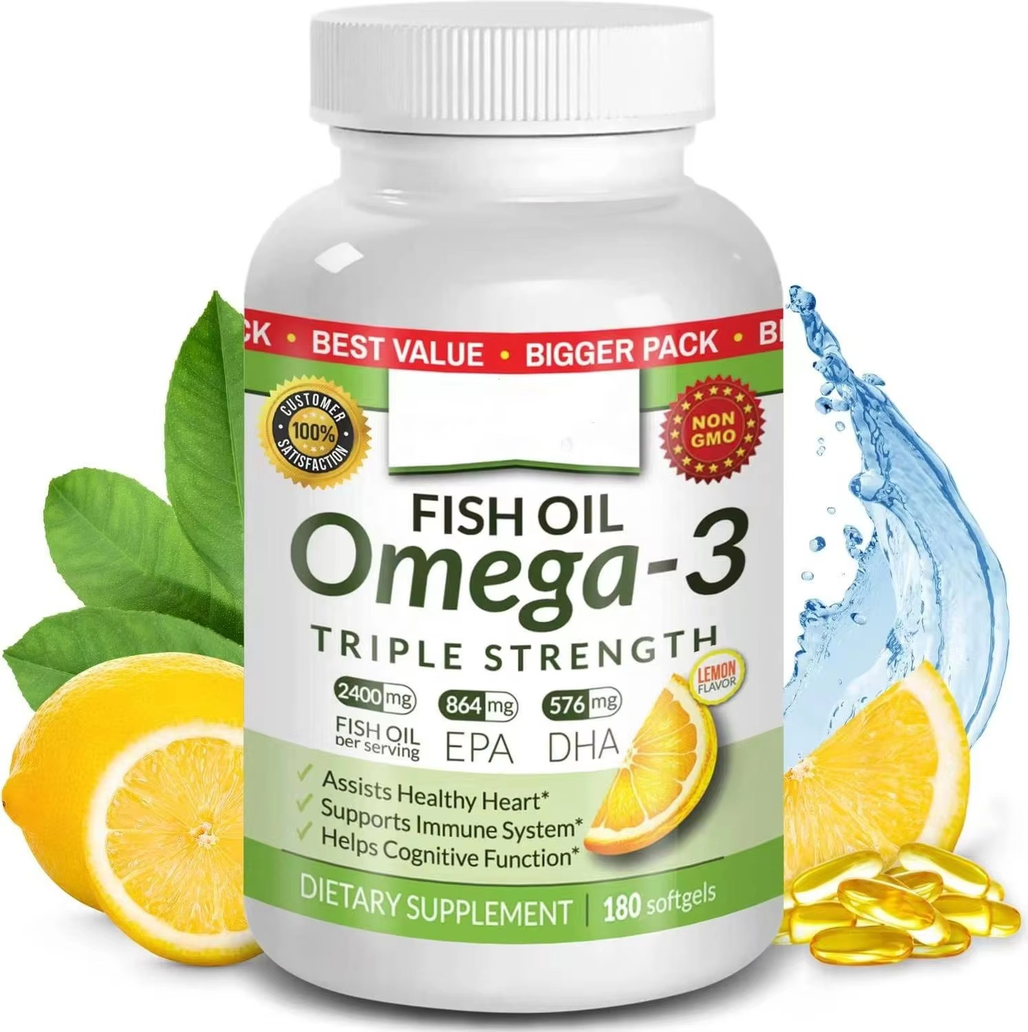 Natural Fish Oil Soft Capsules